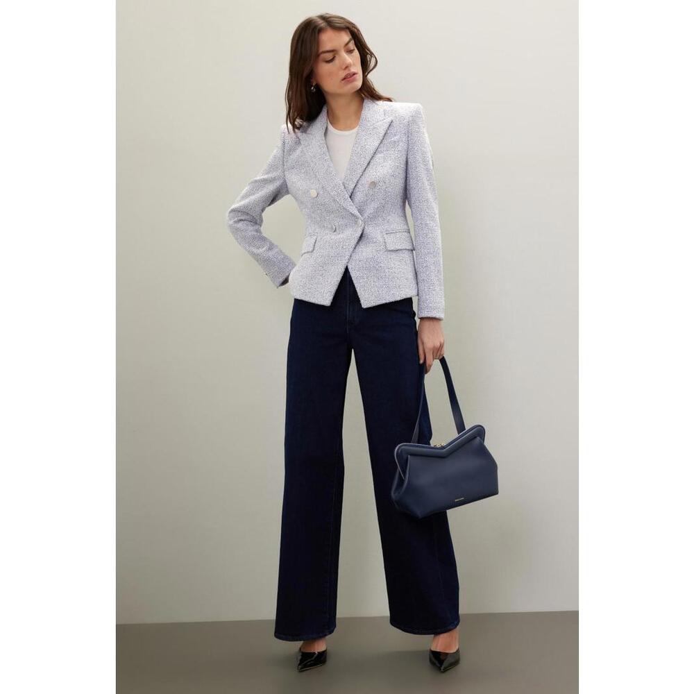 BOSS Gray Jocanah Blazer Size 6 (Hole)